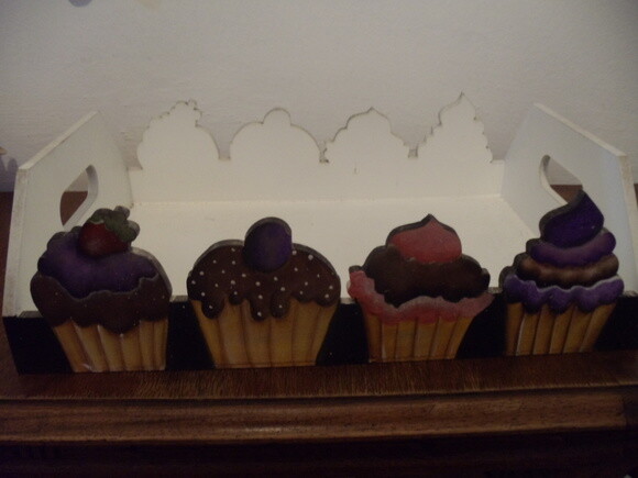 Bandeja em mdf - Cupcakes