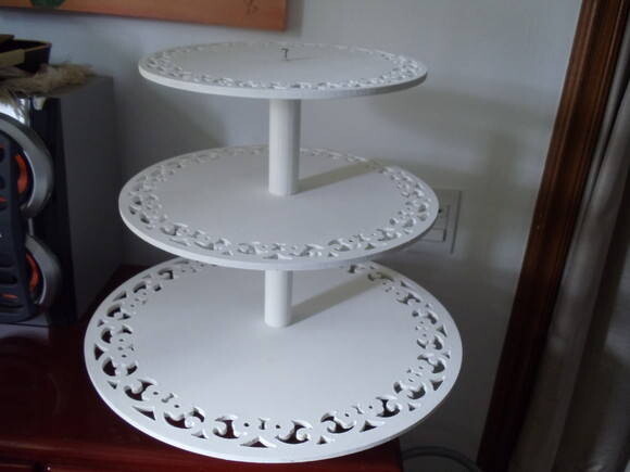 Bandejas Redondas com Pedestal