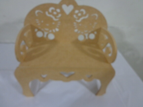 Banquinho Gatinhos G, em mdf
