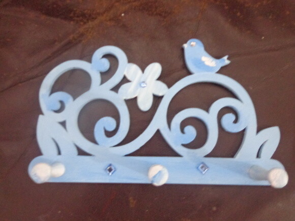 Cabideiro Bird em Azul