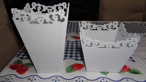Cachepos em mdf Pintados-preço Unitário