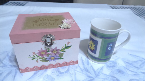 Caixa com Caneca para Mãe