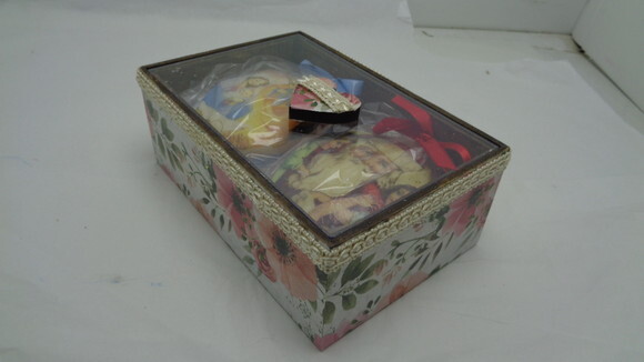 Caixa com Sabonetes Decorados