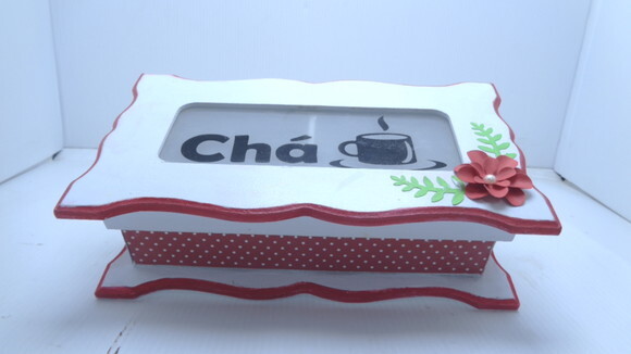Caixa de Chá com Vidro-black Friday-58,00