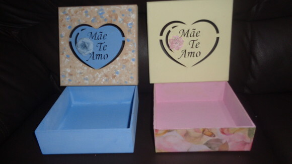Caixa decorada para Mãe