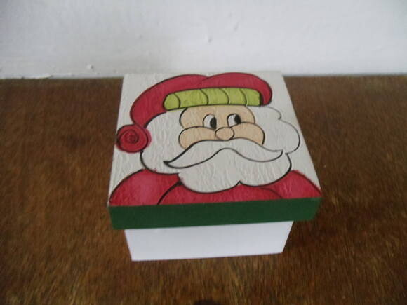 Caixa em mdf Papai Noel