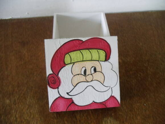 Caixa em mdf Papai Noel