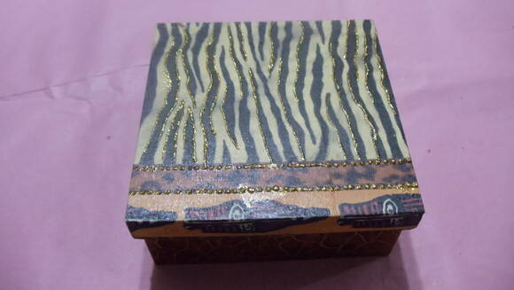 Caixa em Mdf,estilo Africano