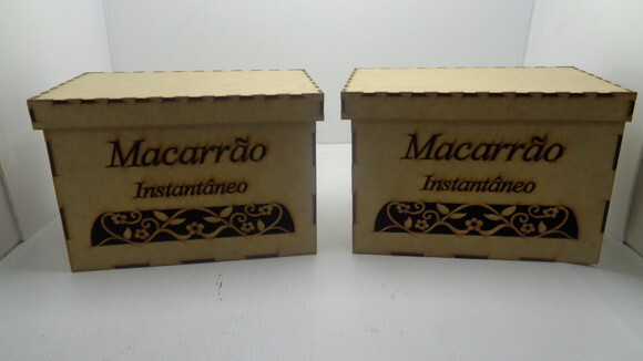 Caixa Porta Macarrão em mdf