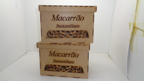 Caixa Porta Macarrão em mdf