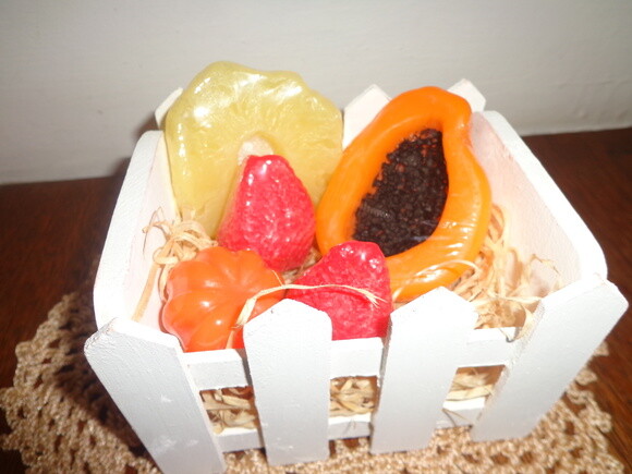 Caixote com Sabonetes Perfumados