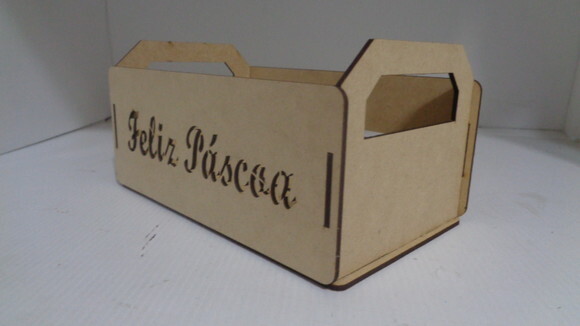 Caixote de Pascoa em mdf