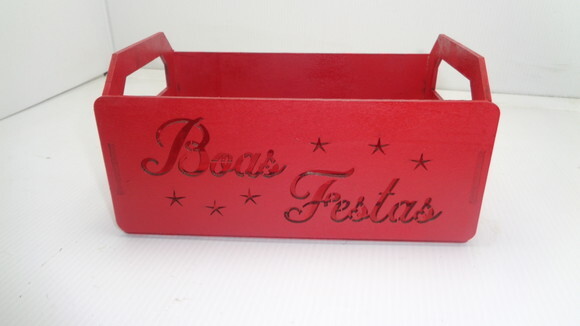Caixote em Mdf, Boas Festas