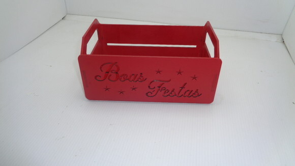 Caixote em Mdf, Boas Festas