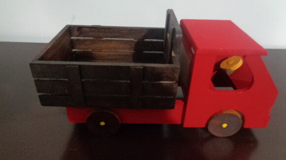 Caminhão Grande Em Mdf Pintado