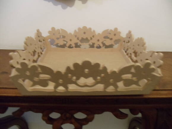 Cesto Floral em Mdf,