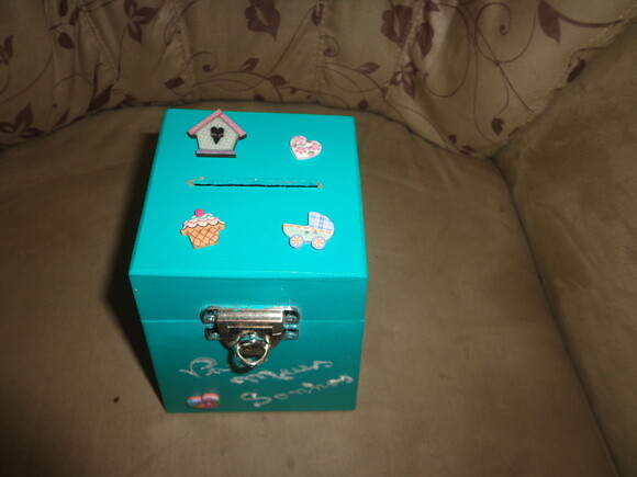 Cofre Porta Moedas-decorado-