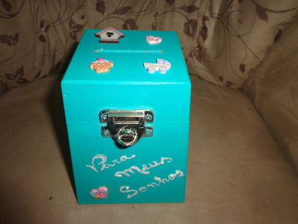 Cofre Porta Moedas-decorado-