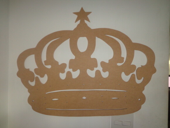 Coroa em Mdf-estrela