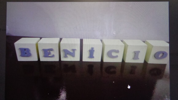 Cubos decorativos em mdf com nome