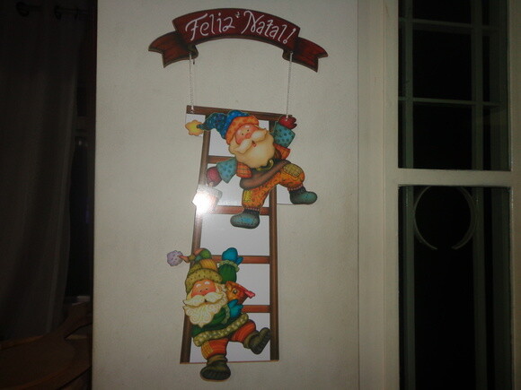 Enfeite de Porta Papai Noel