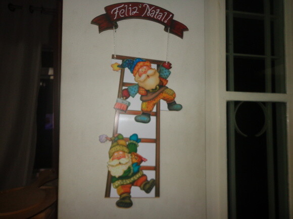 Enfeite de Porta Papai Noel