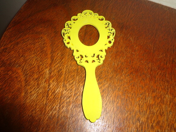 Espelho de Mão a Laser Pintado
