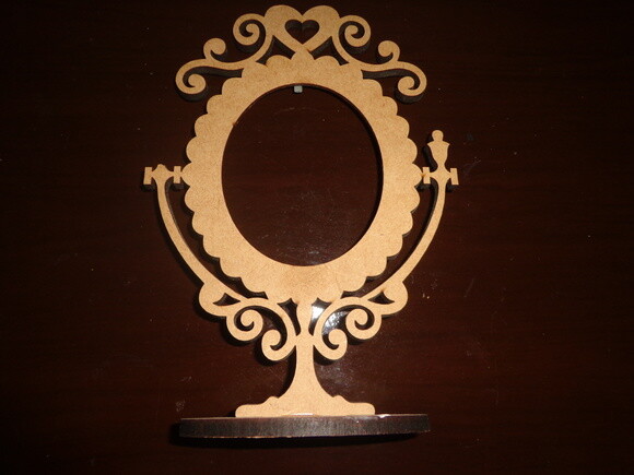 Espelho de Mesa em Mdf|(sem Pintar)(com Espelho)