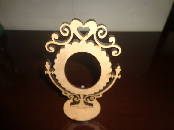 Espelho de Mesa em Mdf|(sem Pintar)(com Espelho)