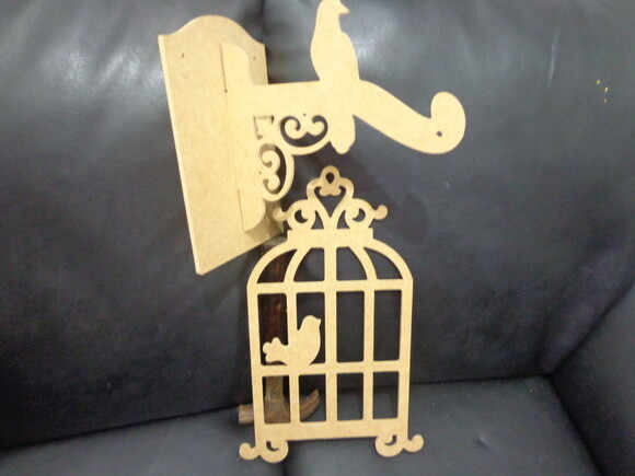 Gaiola em mdf com Suporte 02