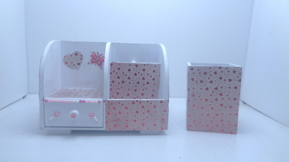 Kit Escritório em mdf Decorado-black Friday-65,00