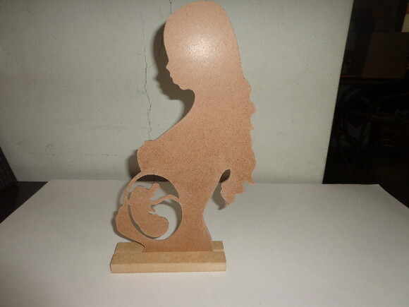 Mãe e Bebê em mdf