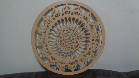 Mandala Recortada a Laser
