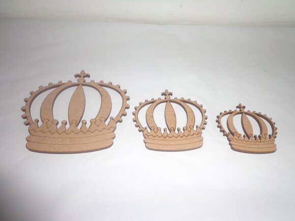 Mini Coroas Recortadas-6 Unidades Por--21,00