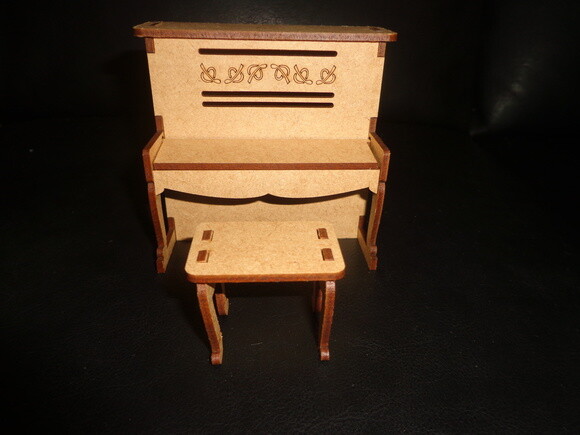 Mini Piano com Banco