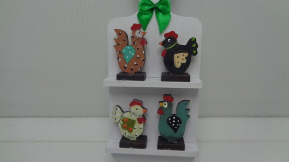 Mini Prateleiras em Mdf,com Galinhas