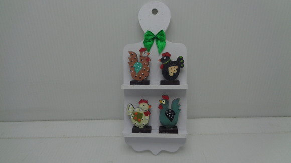 Mini Prateleiras em Mdf,com Galinhas