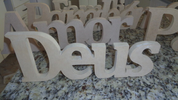 Palavras Grossas em Mdf- 18,00-sem Pintar-pintado 32,00