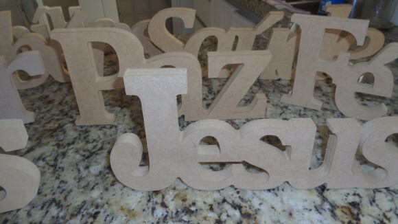 Palavras Grossas em Mdf- 18,00-sem Pintar-pintado 32,00