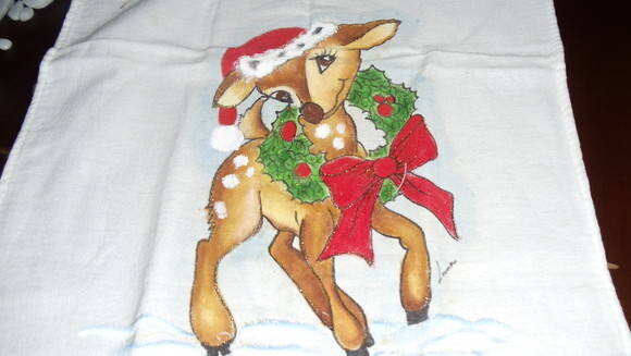 Pano de Prato Bambi de Noel