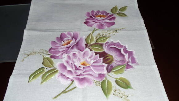 Pano de Prato Rosas Carmim