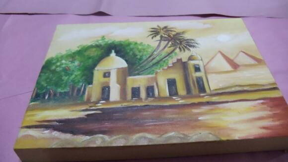 Pintura a Oleo em Tela,egito Antigo