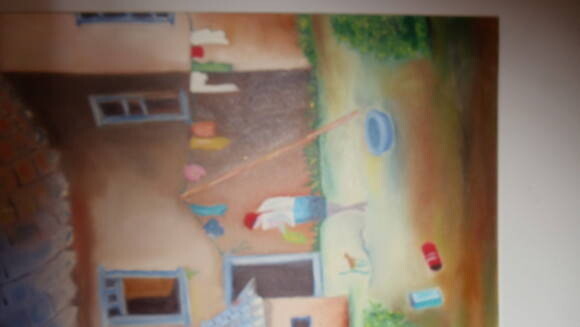 Pintura a Óleo Lavadeira