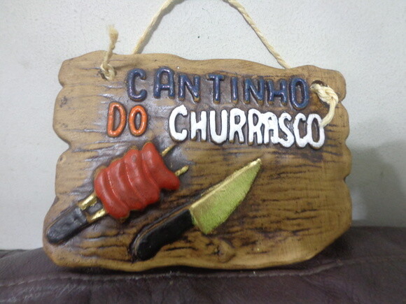 Placa Cantinho do Churrasco -black Friday