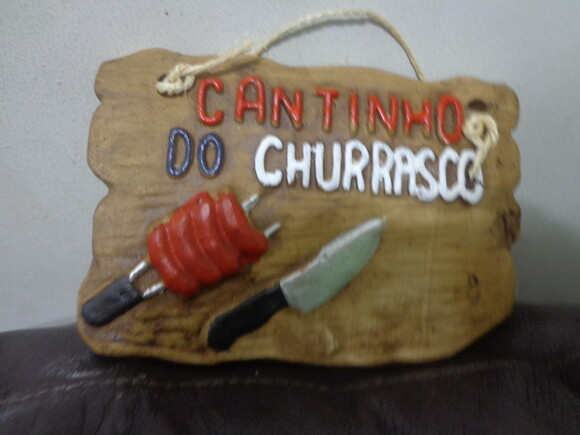 Placa Cantinho do Churrasco -black Friday