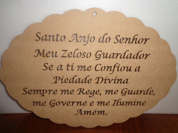 Placa com Oração