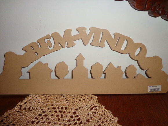 Placa Decorativa Bem Vindo