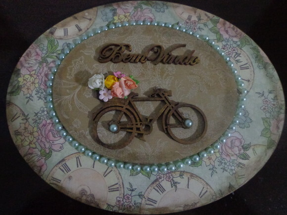 Placa Decorativa Bicicleta