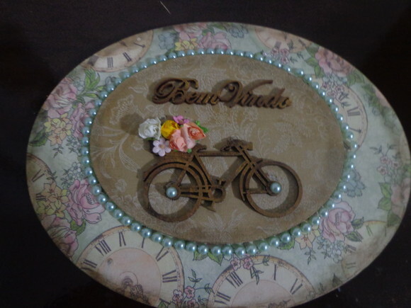 Placa Decorativa Bicicleta