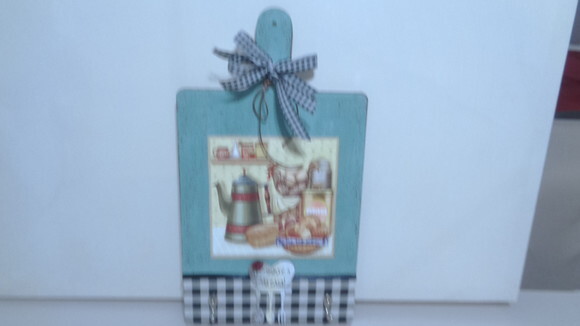 Placa Decorativa e Porta Toalhas Country